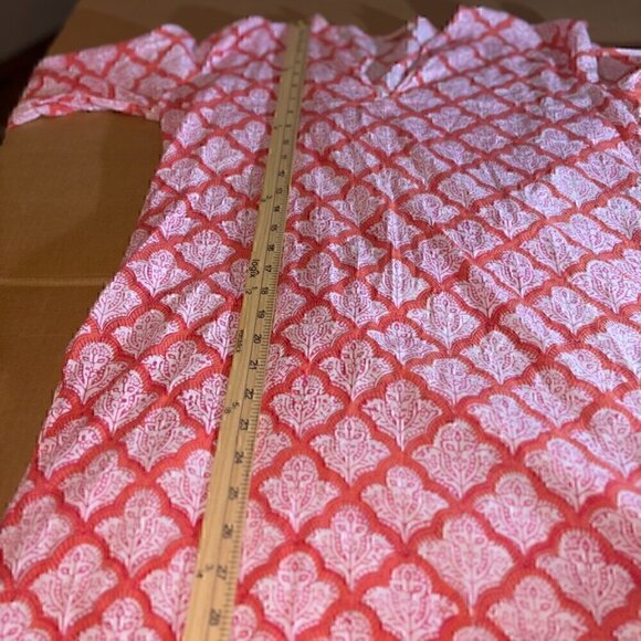 WOMEN'S ROBERTA ROLLER RABBIT COVERUP TUNIC SHIRT Jemina Kurta XS - Picture 5 of 9